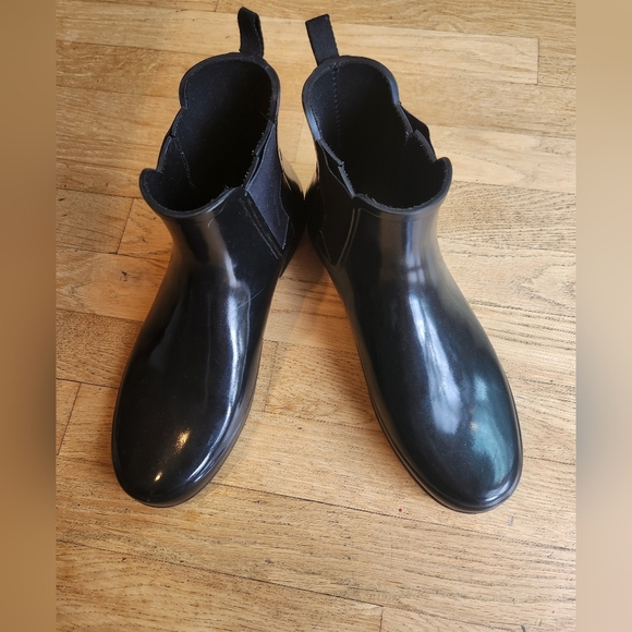 HUNTER Women's Refined Slim Fit Gloss Chelsea Boots Size 10 - Picture 2 of 7